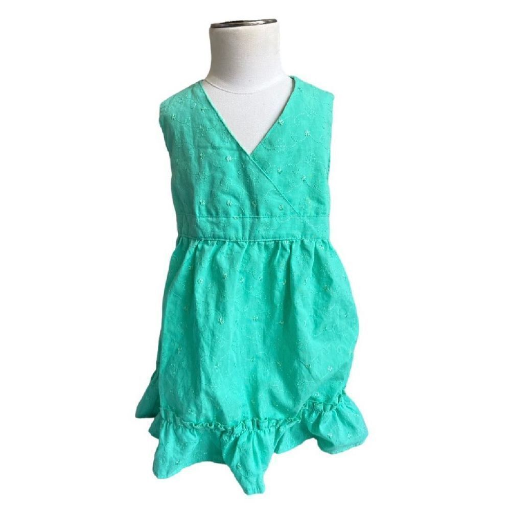 NWT Youth Girls Park Bench Kids Dainty Floral Embroidered Halter Dress - Sz 6/6X